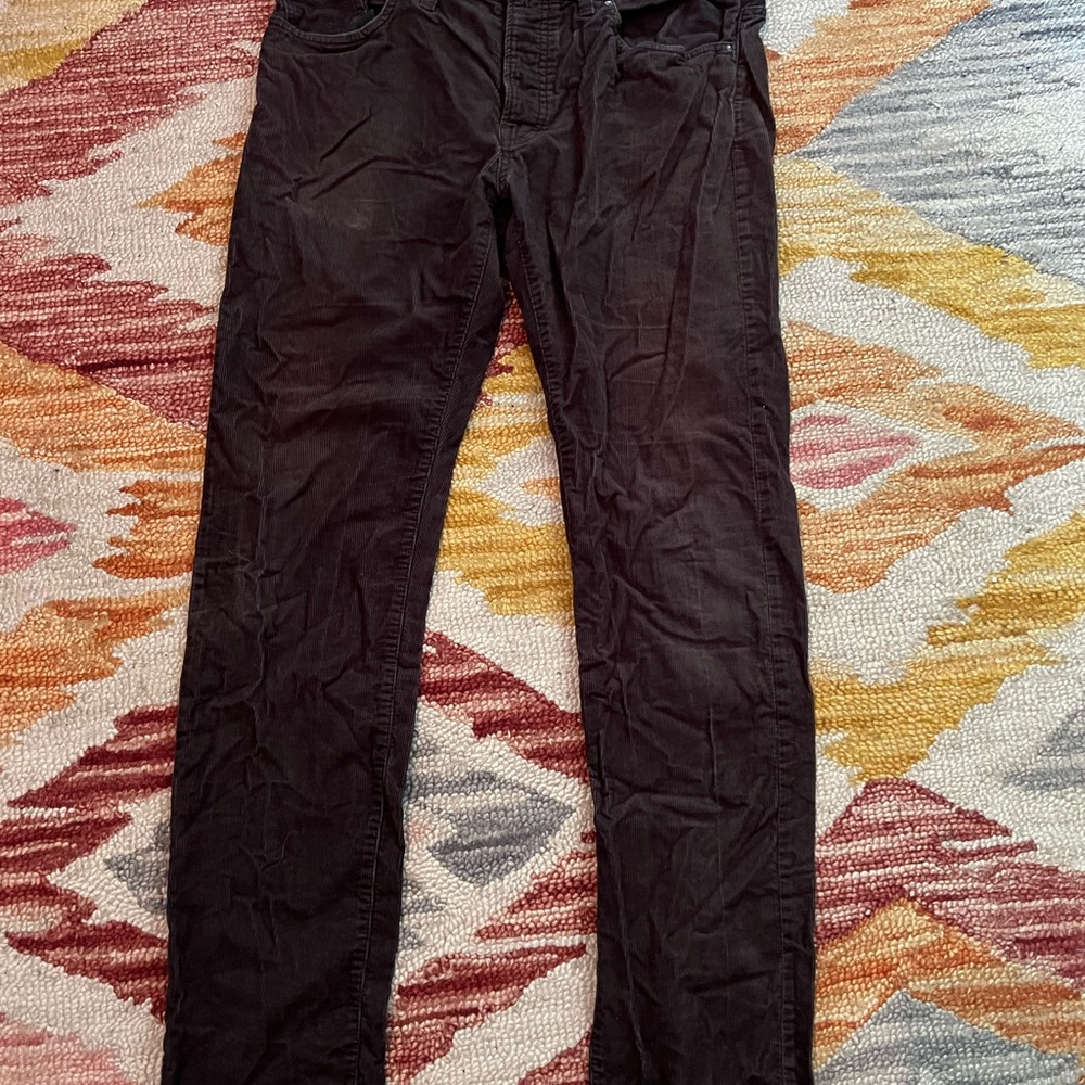H&M Brown Corduroy Pants with Durable Construction
